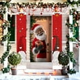 thumbnail image 5 of Fasiaou Christmas Door Banners Santa and Snowman Holiday Door Cover Hanging Flag Outdoor Front Porch Wall Decor For Home Party Decoration, Outdoor Christmas Door Decor, Holiday Door Hanger(E), 5 of 6