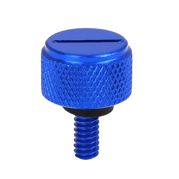 1/4" Motocicleta Azul Aleación Aluminio Asiento Trasero Perno Montaje Tornillo