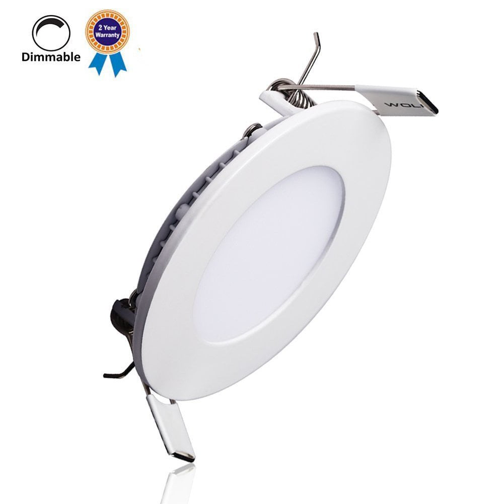 Thin LED Dimmable Panel Light Recessed Ceiling Flat Downlight Warm/Neutral White 