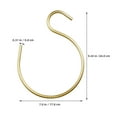 thumbnail image 2 of Golden Aluminum Alloy Scarf Hanger for Home Use 2 Pieces Wardrobe Belt Organizer with Smooth Design, 2 of 8