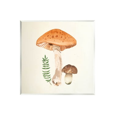 Woodland Mushroom Botanical Fern Botanical & Floral Graphic Art Unframed Art Print Wall Art