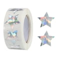 thumbnail image 1 of 1 Rollo Laser Estrella Pegatinas 1 Pulgadas Bricolaje Adhesivo Espumosas Etiquetas para Notas, Felicitación Tarjetas, Regalo Cajas, 500 Cuenta/Rollo Plata Diamante, 1 of 7