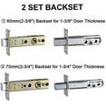 thumbnail image 4 of Double Door Handlset for Front Door Brushed Nickel Finish (Keyed Entry Handle and Dummy Hanleset Set)$$Tools & Hardware Other, 4 of 5