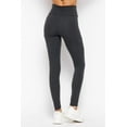 thumbnail image 2 of Women's High Waisted Cotton Leggings, CHARCOAL S, 2 of 4