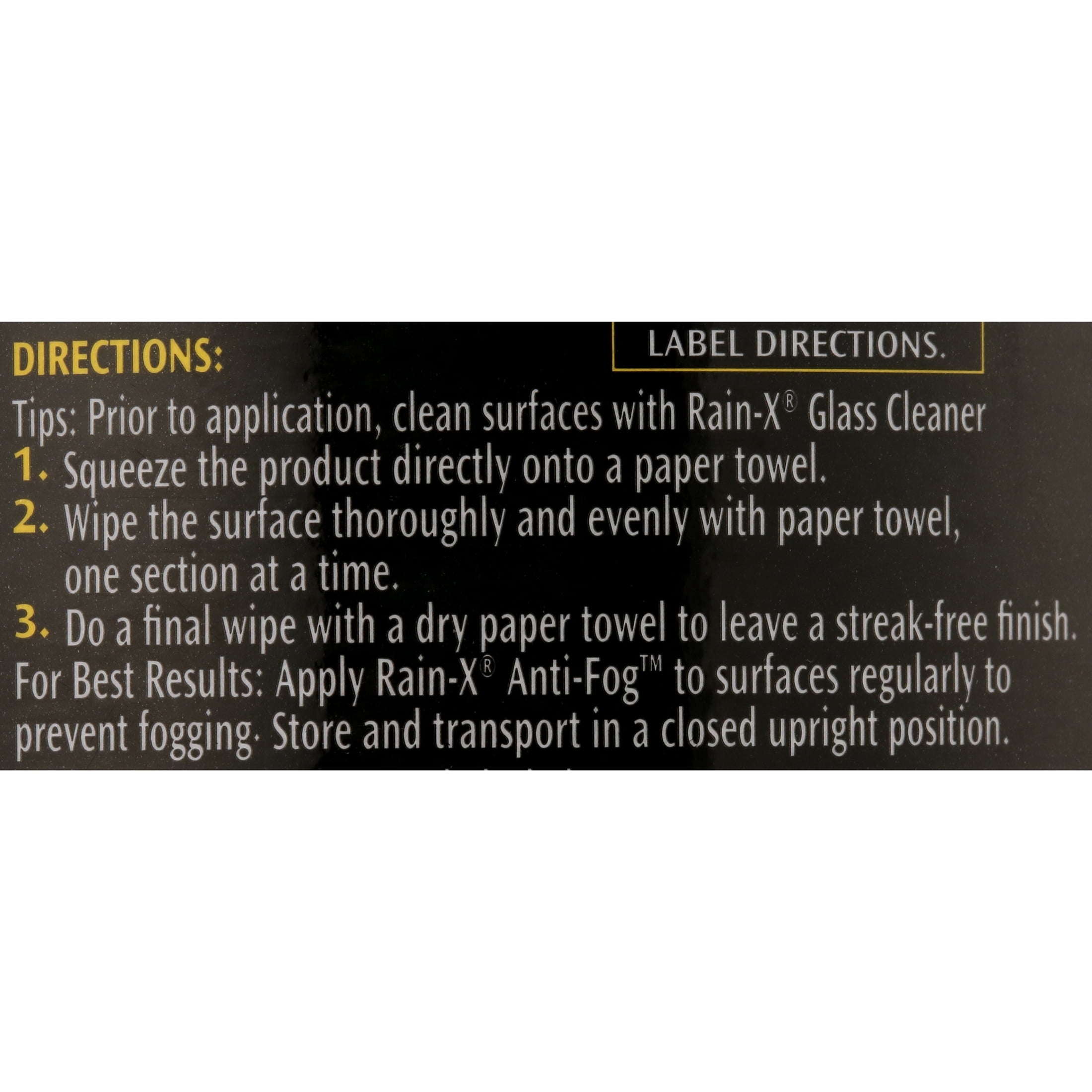RainX AntiFog, 3.5oz Bottle AF21106DW