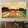 thumbnail image 2 of Flower Beds in Holland (or Bulb Fields) by Vincent Van Gogh Famous Fine Art Reproduction World Famous Painting Replica on ped Print Wood Framed - Canvas Art Wall Art - 12" x 18", 2 of 4
