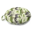 thumbnail image 1 of Zebra Round Floor Cushion with Handle, Animals in a Safari Wildlife Arizona Vibes, Decorative Pillow for Living Room & Dorms, 18" Round, Cream Multicolor, by Ambesonne, 1 of 4