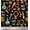 Black, variant on Soimoi Blue Poly Georgette Fabric Magic Bottle,Ring & Star Nursery Themes Fabric Prints By Yard 42 Inch Wide
