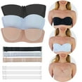 thumbnail image 5 of ToBeInStyle Women's Padded Wired Bra with Clear Convertible Straps - Beige - 38C, 5 of 5