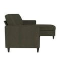 DHP Cooper Reversible Sectional Sofa, Gray Linen
