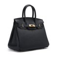 thumbnail image 1 of Sac à Main Élégant pour Femmes - Cuir de Vachette Premium, Style Polyvalent pour Toute Occasion, Sophistication Intemporelle & Mode-30cm-Noir, 1 of 8