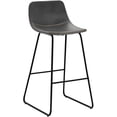 thumbnail image 6 of Dycanpo 30'' Counter Height Bar Stools Set of 3 with Back Faux Leather for Home Kitchen, Black, 6 of 9