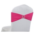 thumbnail image 2 of MDS Pack of 25 Spandex Chair Sashes Bow Ties With Buckle for Wedding - magenta, 2 of 6