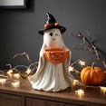 thumbnail image 5 of Halloween Candy Bowl, Ghost Candy Bowl with Pumpkin, Resin Halloween Candy Dish for Trick or Treat Candy, Snack Holder, Halloween Table Decor, Party Decorations and Home Decor, 5 of 6