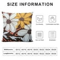 thumbnail image 5 of COMIO  Brown Floral Queen Pillow Cases Graffiti Flower Decorative Pillowcases Envelope Closure End Abstract Sunflower Botanical Print Pillow Covers Soft Comfy, 5 of 5