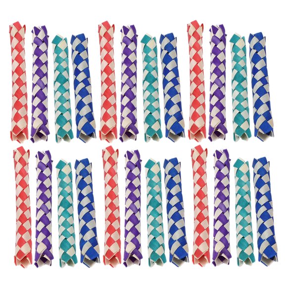 Piège à Doigts, Beau Naturel pour Cultiver Pièges à Doigts Jouet Pratique avec Bambou Naturel pour Jouets d'Oiseaux DIY Divers Jouets et Cadeaux