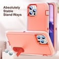 thumbnail image 3 of for iPhone 15 Pro Case, iPhone 15 Pro Phone Case with Built in Kickstand, Shockproof/Dustproof/Drop Proof Heavy Duty Military-Grade Rugged Protective Cover for iPhone 15 Pro,Orange,For iPhone 15 Pro, 3 of 9