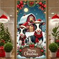 thumbnail image 5 of Santa Claus Banner Holiday Backdrop Christmas Theme Party Decoration for Family Gathering Winter Celebration Kids Event, 5 of 9