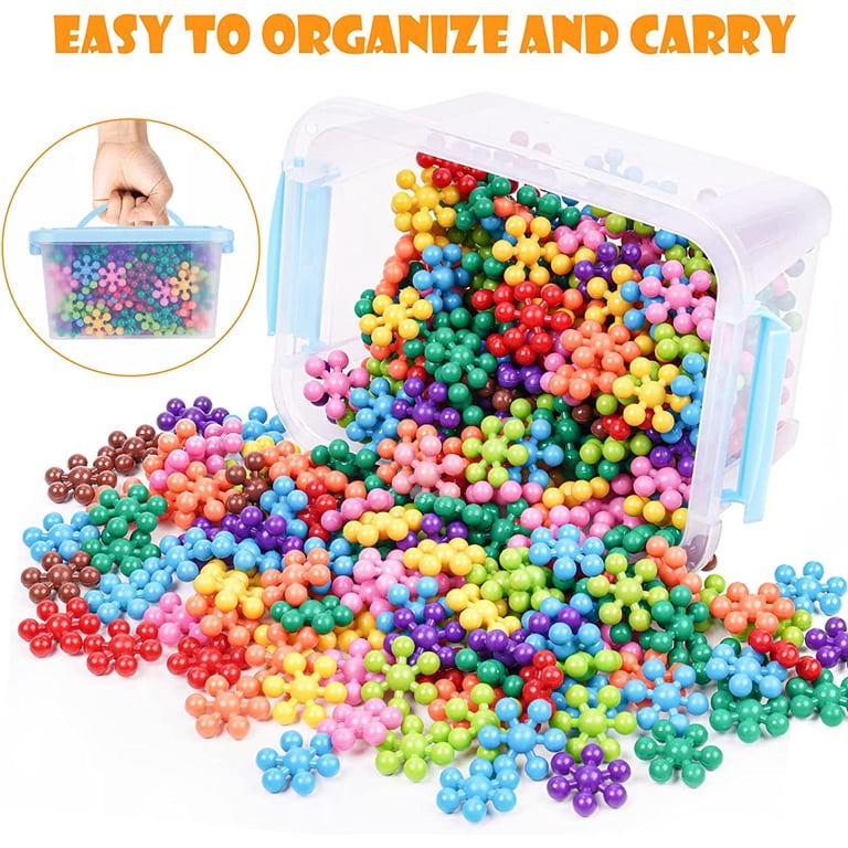 Nitoy Snowflake Interlocking Educational STEM Building Blocks