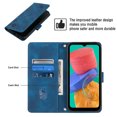 thumbnail image 4 of Compatible with Samsung Galaxy M33 5G Classic Embossed PU Leather Case with Card Holder Shockproof Cover, 4 of 5