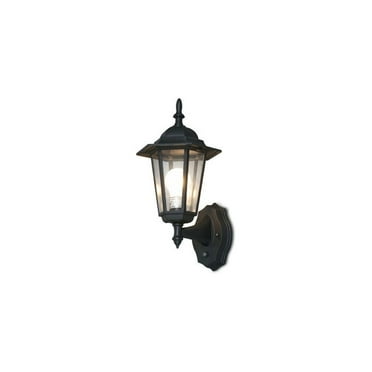 D302BLK Outdoor Wall Mount Lighting System With Auto Dusk-To-Dawn illumination