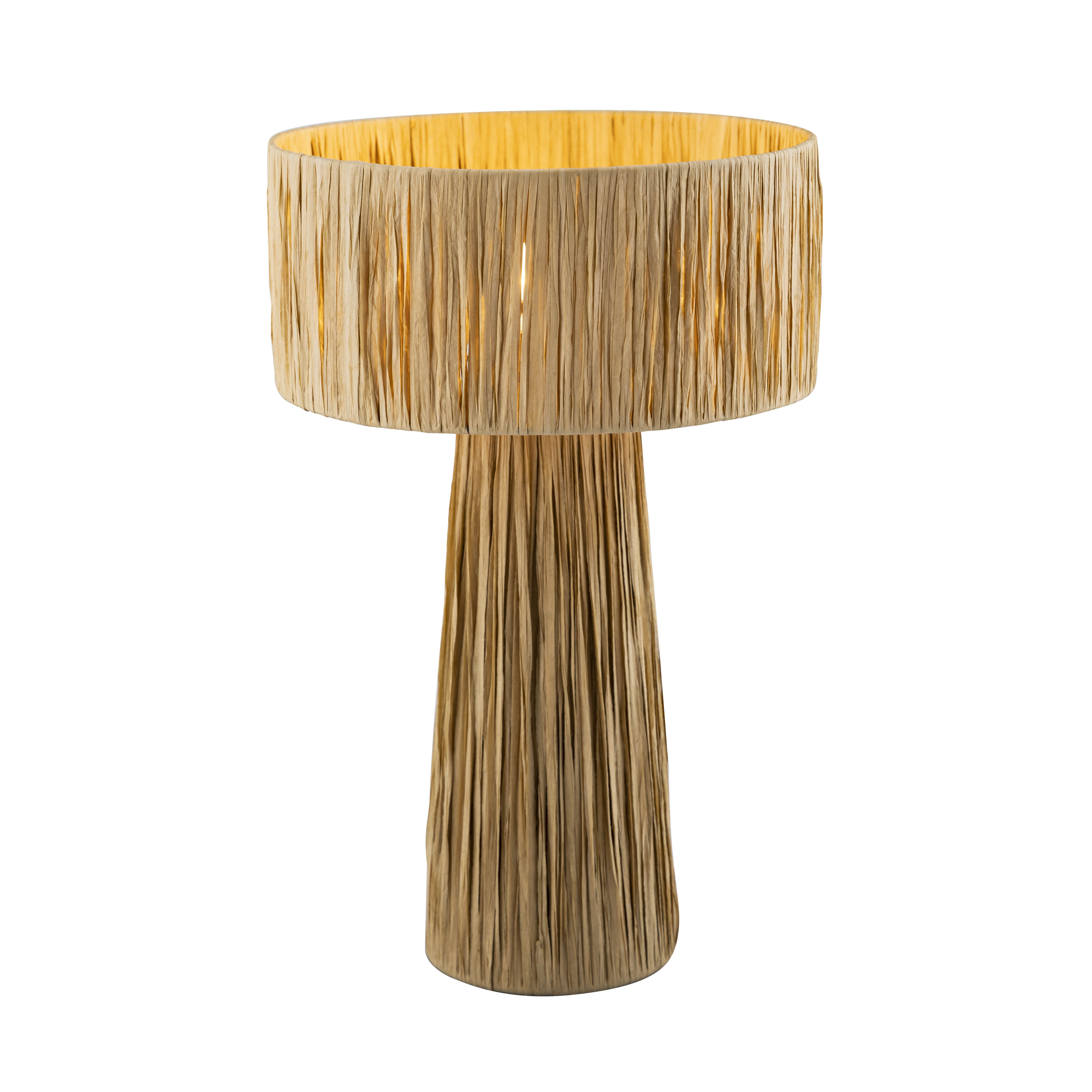 Shelby Rafia Natural Table Lamp - image 4 of 8