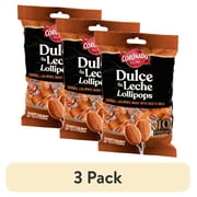 (3 pack) Coronado Cajeta Dulce De Leche Lollipops with Goat's Milk, 10 Count Bag
