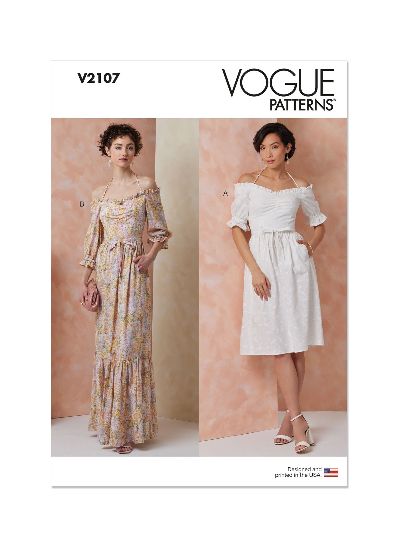 Vogue Sewing Pattern 2109 - Misses' Gown in Two Lengths, Size: H5 (6-8-10-12-14) - Walmart.com Vogue Sewing Pattern 2109 - Misses' Gown in Two Lengths, Size: H5 (6-8-10-12-14) - Walmart.com