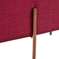 thumbnail image 3 of Benjara BM214766 Fabric Upholstered Square Ottoman with Stainless Steel Legs, Pink & Gold, 3 of 4