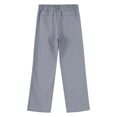 thumbnail image 4 of TiaoBug Kids Boys Gentleman Suit Pants Elastic Waistband Pull-On Trousers Wedding Party Formal Uniform Grey 12, 4 of 7
