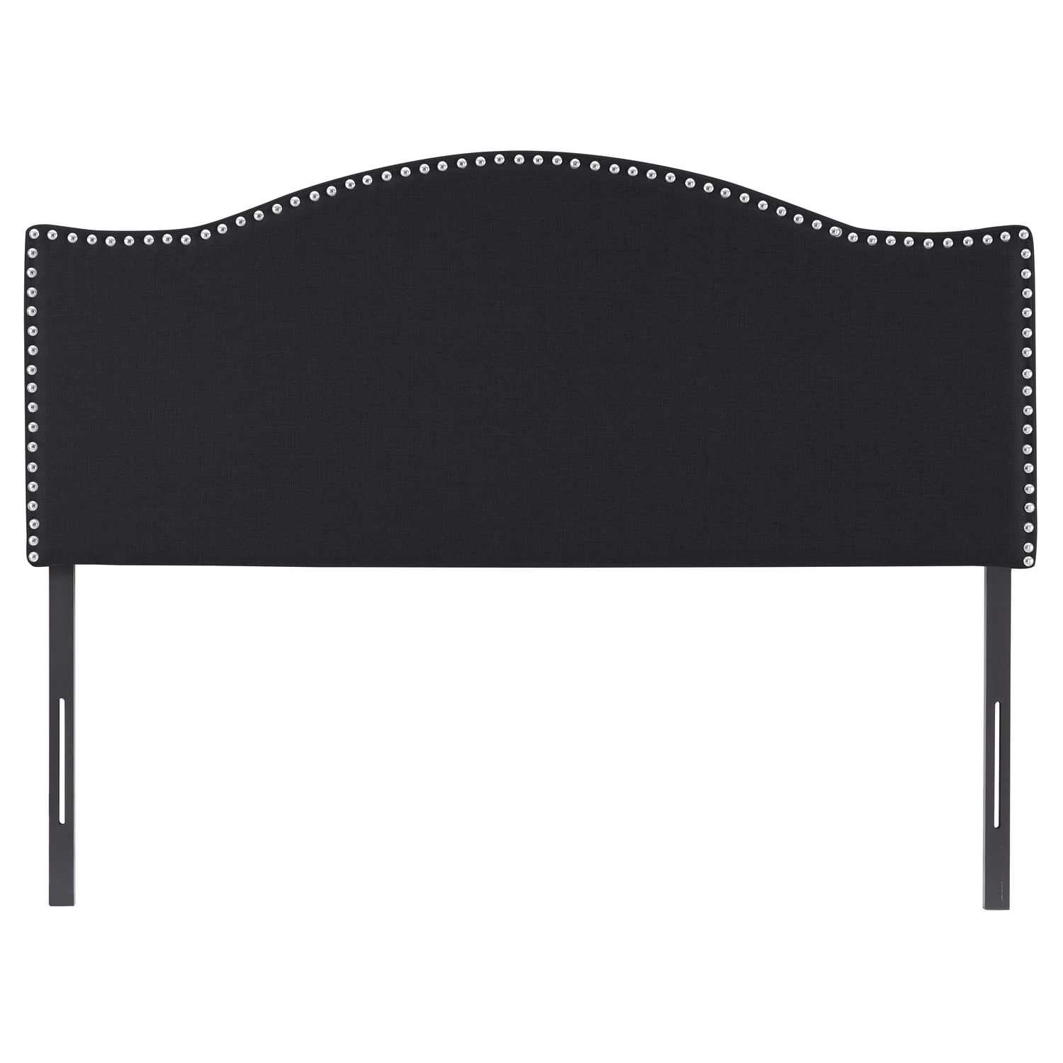 Cassandra Headboards for Full Size Bed, Upholstered Button Tufted Bed Headboard, 12 Adjustable Positions Full Headboard Only, Wall Mounted Headboard, Bed Backboard Linen Fabric Head Board Black
