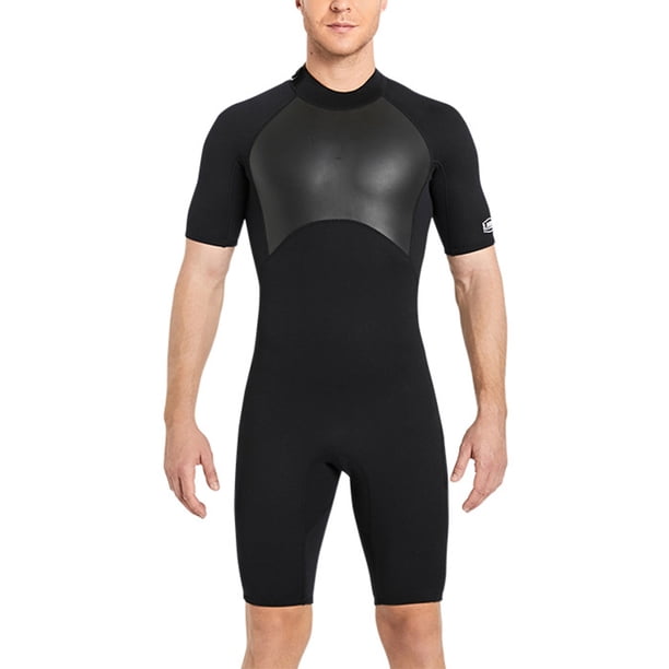 Greeniant Traje de buceo de 2 mm Alta eficiencia A prueba de frío Buena elasticidad Trajes de baño de estilo de manga corta Traje de neopreno de Deportes acuáticos Hombres Negro SG Greeniant OD020693-04