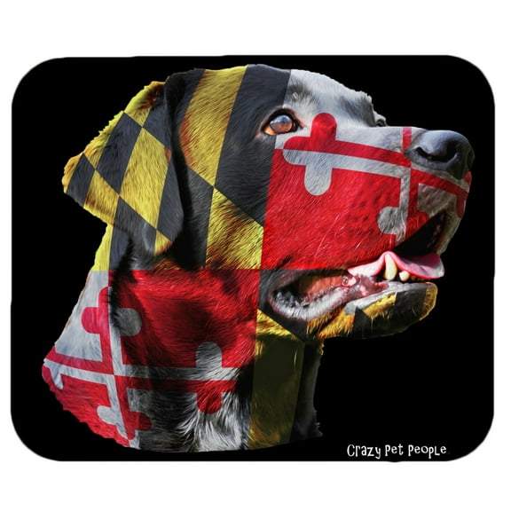Dog Lovers Maryland Flag Labrador Retriever High Quality Mouse Pad