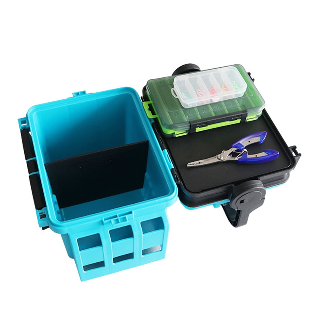 Outdoor Multilayer Tackle Box Protective Carry Case Fishing Storage Container