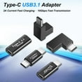 thumbnail image 2 of HEVIRGO Mini Adapter Portable 10GBbps USB3.1 Type-C Fast Charging Data Sync Transfer Converter for Laptop, 2 of 10