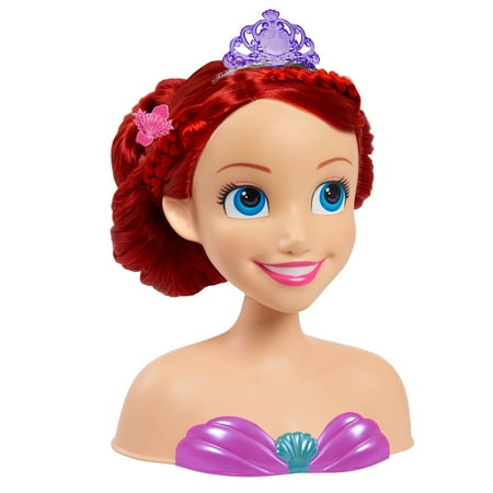 Disney Princess Ariel Styling Head, 14-pieces, Pretend Play Baby and Toddler Toys