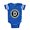 Royal Blue, variant on CafePress - Monogram Medallion D - Cute Infant Baby Football Bodysuit