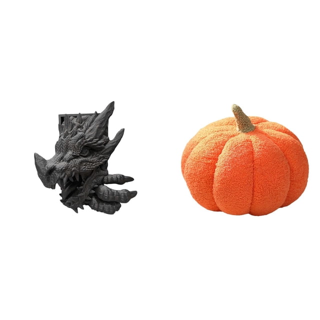 Figura de calabaza para mesa, sujetalibros, estantes, estatua, sujetalibros, juguete de Halloween, cojín suave de resina, diseño creativo, adecuado pa