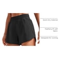 thumbnail image 4 of Shorts CRZ YOGA Dolphin tiro alto 3" secado rápido negro S, 4 of 8
