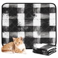 thumbnail image 2 of RMDQTR 2Pack Set of Medium and Large Pet Potty Pads Reusable Ultra-Absorbent Pet Training Pads Leak-Proof Pet Pads White Black Checkered, 2 of 7
