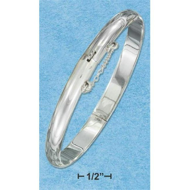 Sterling Silver 7mm Haut Bracelet de Bracelet en Cuir