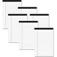 thumbnail image 1 of duomi-Legal Pads 5 x 8 White Small Legal Notepads 5 x 8 Note Pads 6 Pack Writing Pads 5 x 8 for Office White Lined Writing Notepad 5x8 for Work 80 GSM Paper Bloc Note College Ruled Legal Pad 30 Sheet, 1 of 4