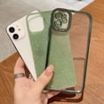 thumbnail image 2 of Compatible with iPhone 11 Glitter Plating Case, Luxury Bling Sparkly Shiny Clear Case for iPhone 11 6.1" Camera Protection Soft TPU Shockproof Back Cover for Women Girl- Light Green, 2 of 6