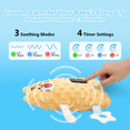 thumbnail image 3 of Baby Vibrating Sleep Soother Dinosaur 3 Adjustable Vibration Modes Portable Sleep Soothing Doll Toy, 3 of 10