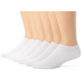 thumbnail image 4 of Hanes Classics Chaussettes Invisibles ComfortSoft pour Hommes, 10-13, Blanc, 4 of 5