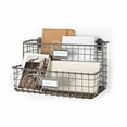 thumbnail image 2 of Spectrum Diversified Vintage File & Letter Holder Modern Farmhouse Décor, Rustic Chic Mail, Industrial Gray, 2 of 7