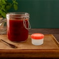 thumbnail image 4 of OUNONA 4Pcs Red Round Salad Ketchup Seasoning Container Leakproof For Meal Prep Lunch Box, 4 of 7