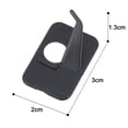 thumbnail image 6 of Pebbuoy 2Pcs Plastic Arrow Rest Black Recurve Bow Arrow Holder Self-Adhesive Back Hunting Shoot Targeting Accessory, 6 of 7