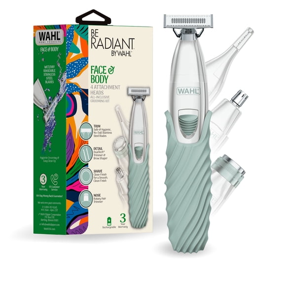 Wahl Be Radiant Cordless Rechargeable Face & Body Trimmer for Women 3028463