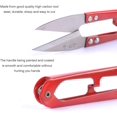 thumbnail image 4 of 12pcs U Tijeras de coser Clippers, bordado Thrum hilo hilo de pesca cortador de abalorios, mini tijeras pequeñas para recortar, ideal para puntadas, suministros de bricolaje. Afortunado Sencillez, 4 of 5